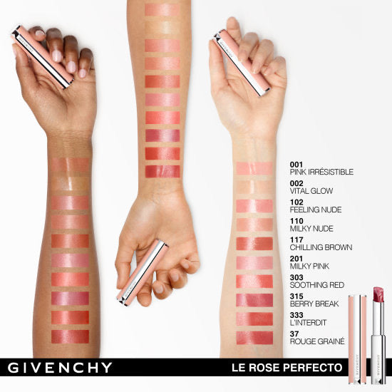 GIVENCHY - Rose Perfecto Lip Balm 24H Hydration